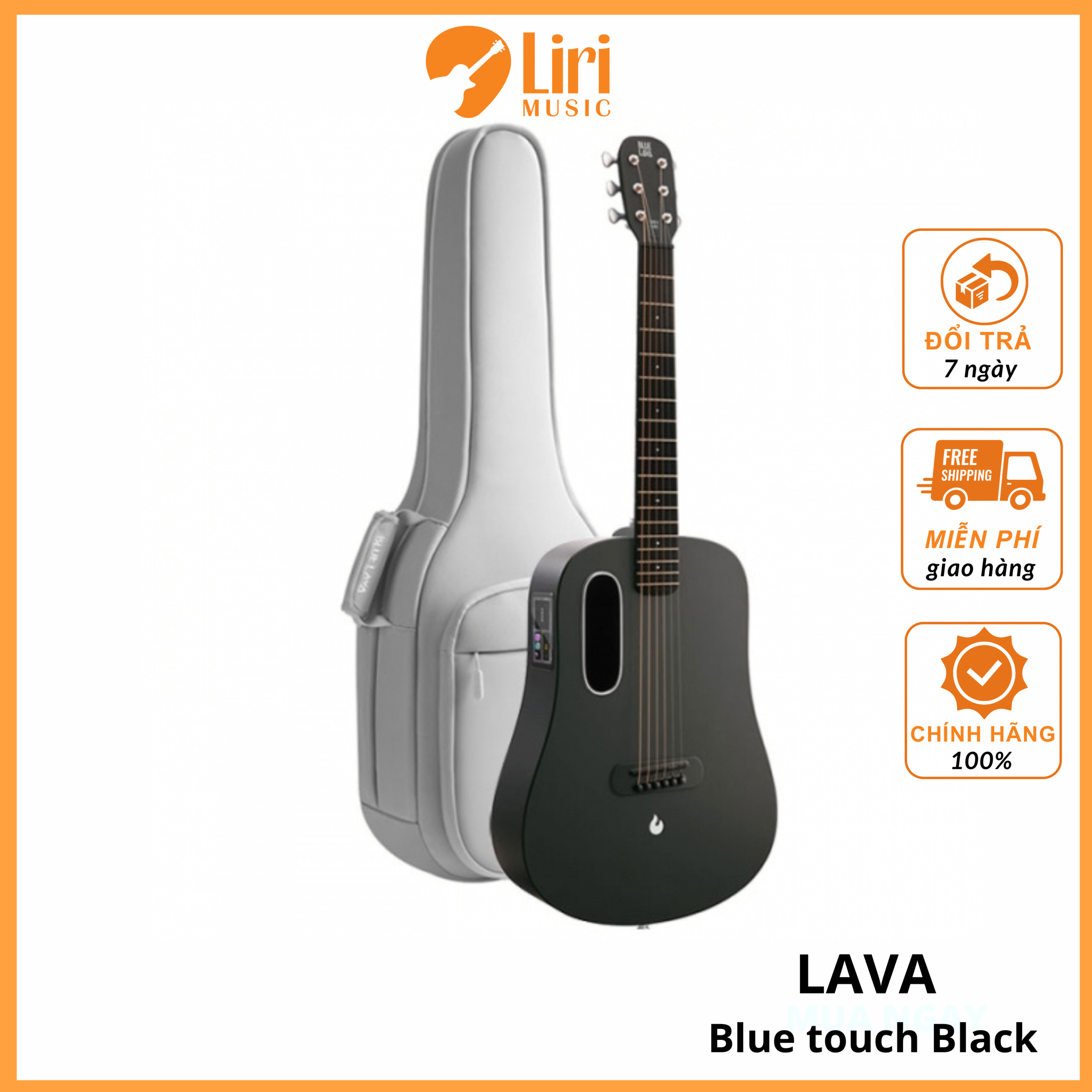 Blue Lava Touch Black