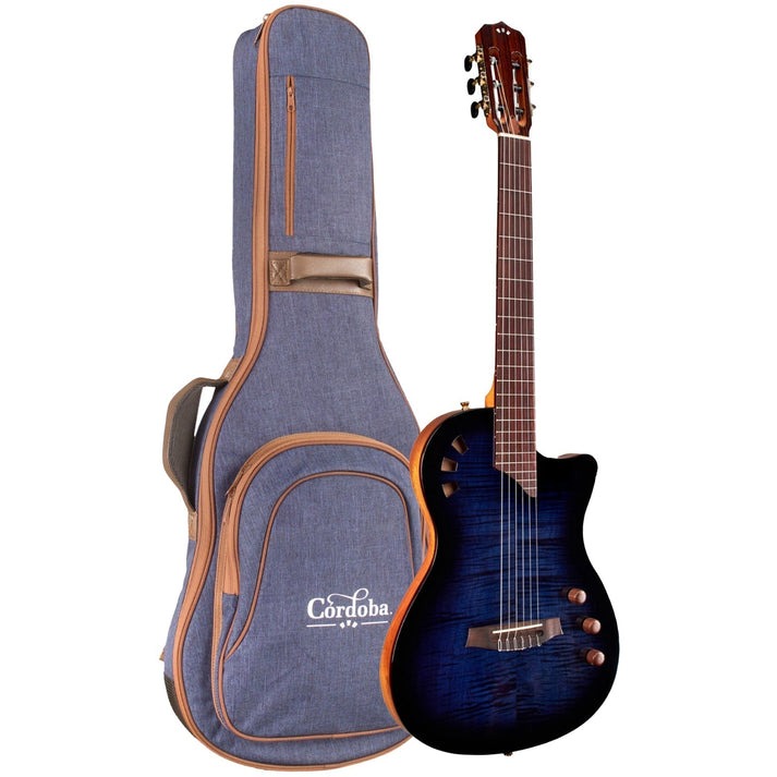 Đàn Guitar Silent Classic Cordoba Stage Limited Blue Burst