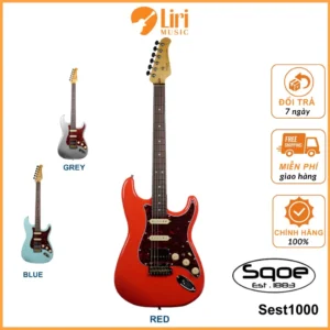Đàn Guitar Điện Sqoe Sest1000-  Red