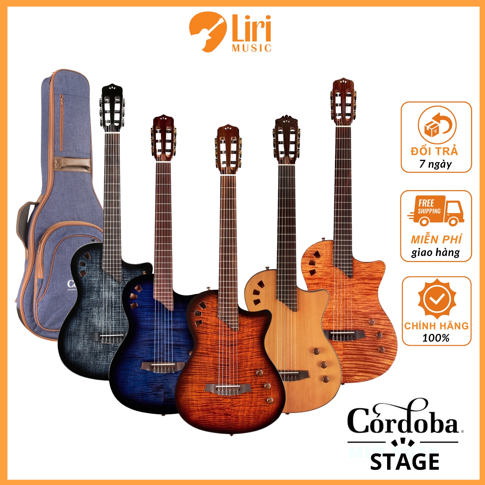 Đàn Guitar Nylon Electric Cordoba Stage