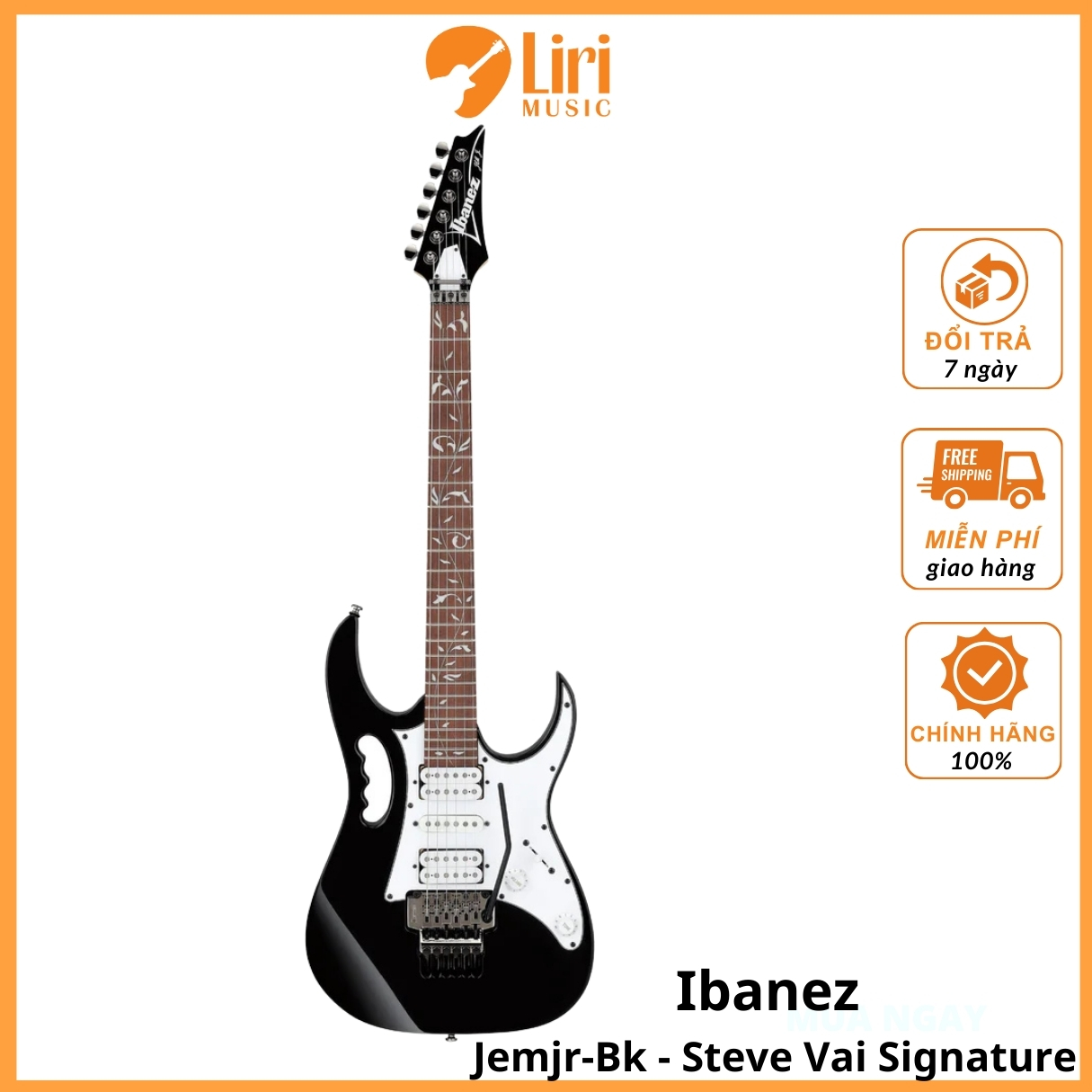 Ibanez Jemjr-Bk - Steve Vai Signature