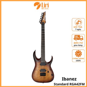 Đàn Guitar Điện Ibanez Standard RGA42FM, Dragon Eye Burst Flat