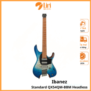 Đàn Guitar Điện Ibanez Standard QX54QM-BBM Headless