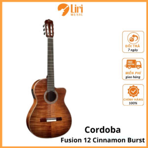 Đàn Guitar Classic Cordoba Fusion 12 Cinnamon Burst