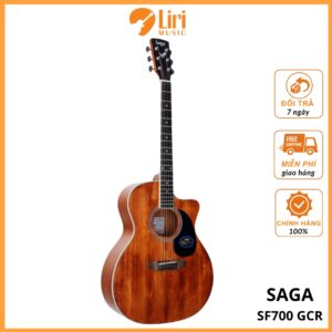 Đàn Guitar Acoustic SAGA SF700 GCR